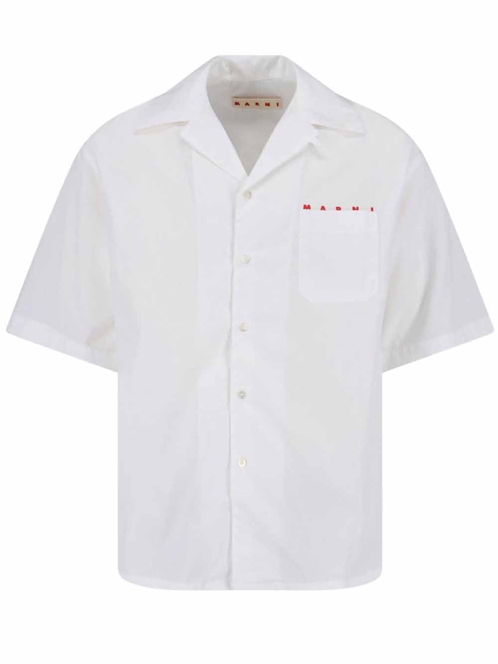 camicia bowling uomo bianca 