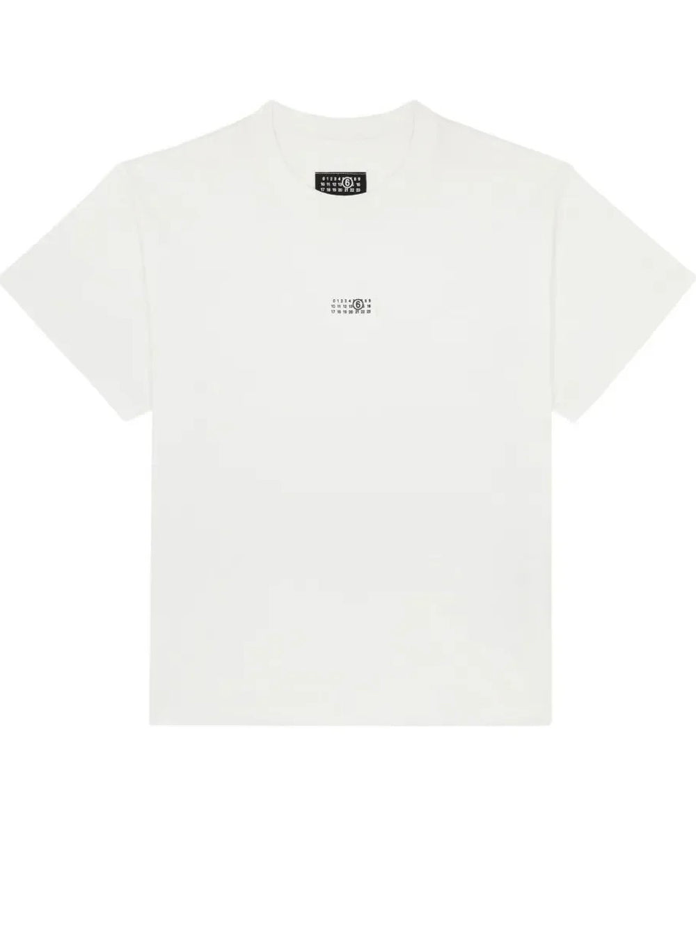 t-shirt con toppa uomo bianca 