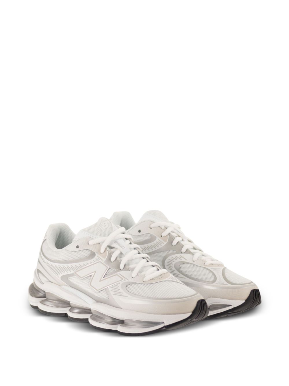 sneakers abzorb 2000 unisex bianche e argento 