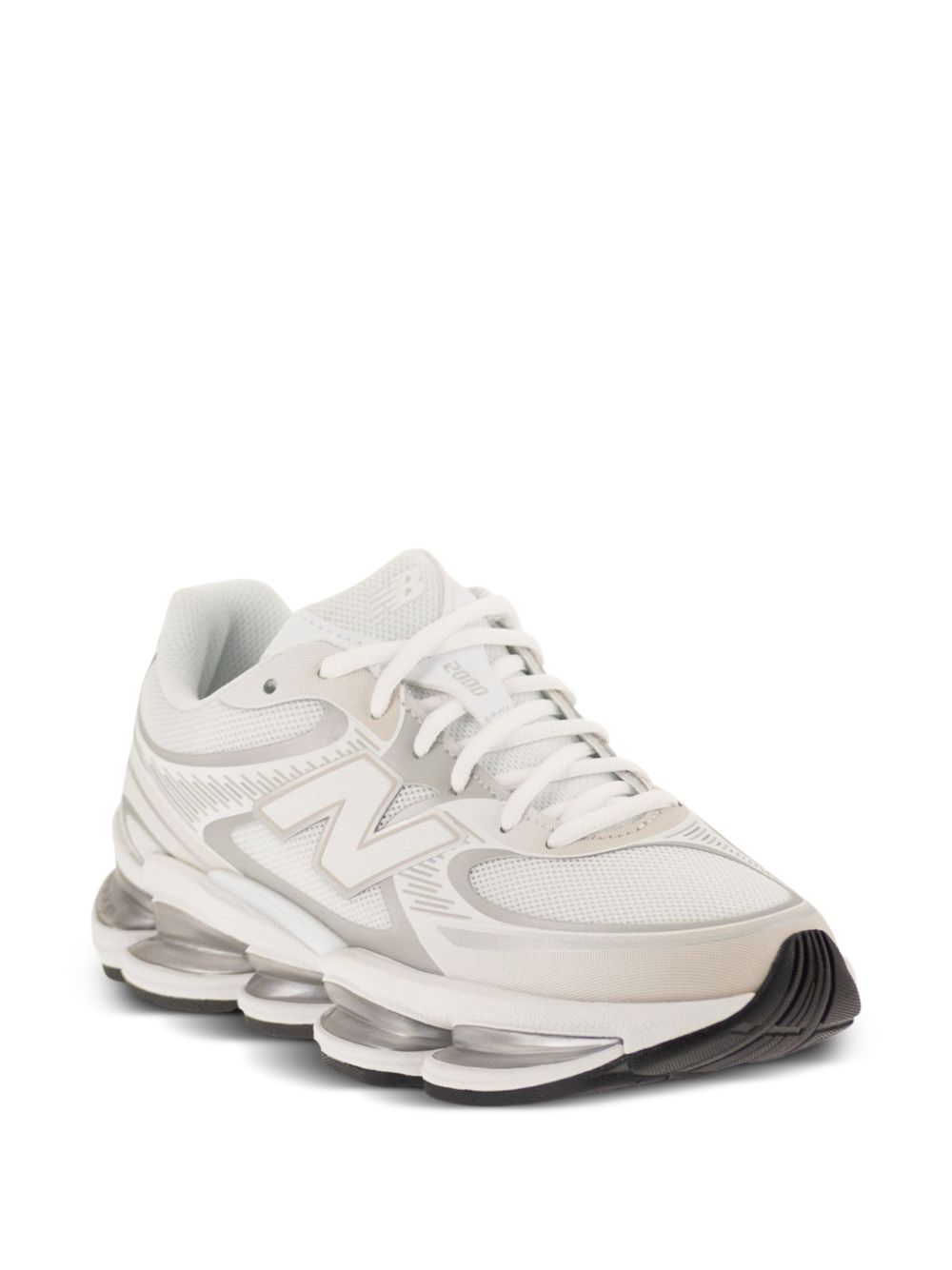 sneakers abzorb 2000 unisex bianche e argento 