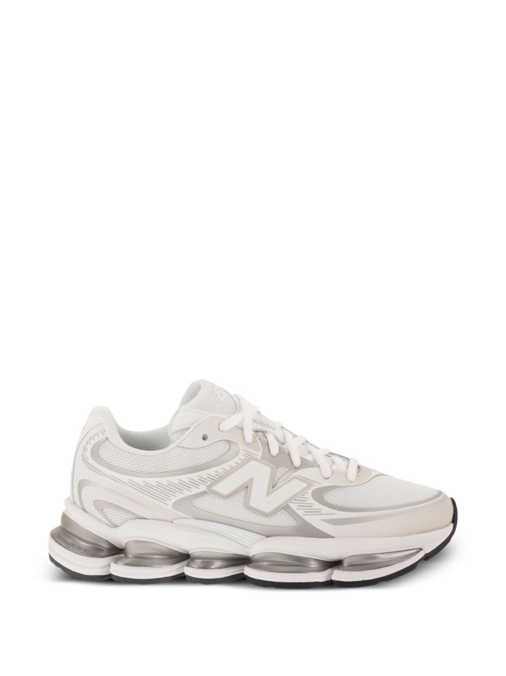 sneakers abzorb 2000 unisex bianche e argento 