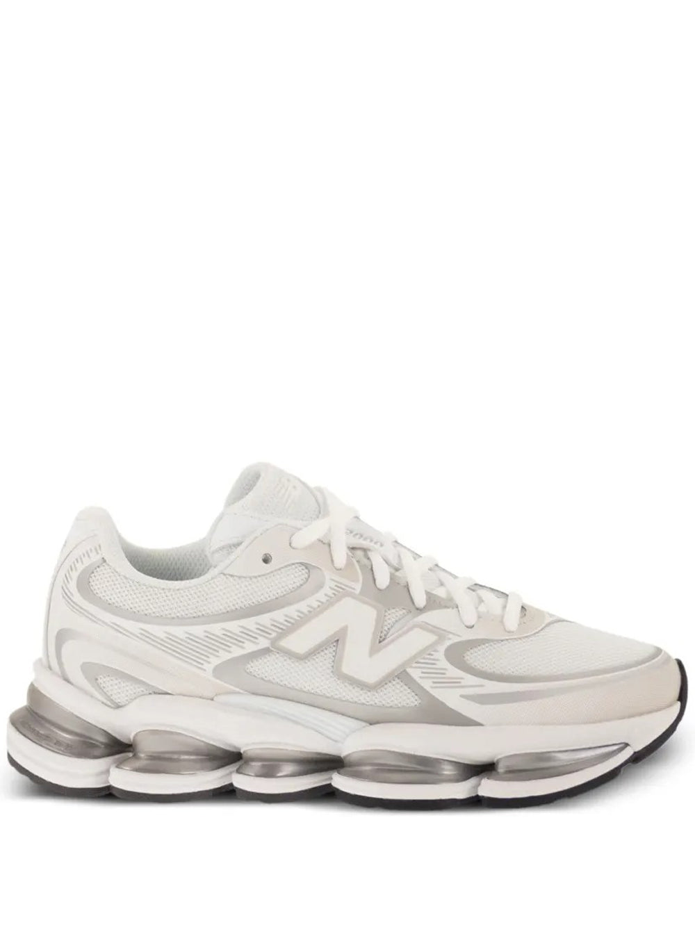 sneakers abzorb 2000 unisex bianche e argento 
