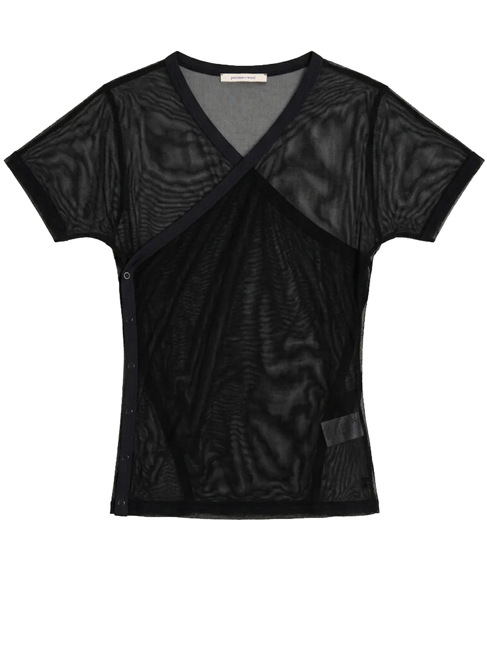 top olimpia mesh donna nero 