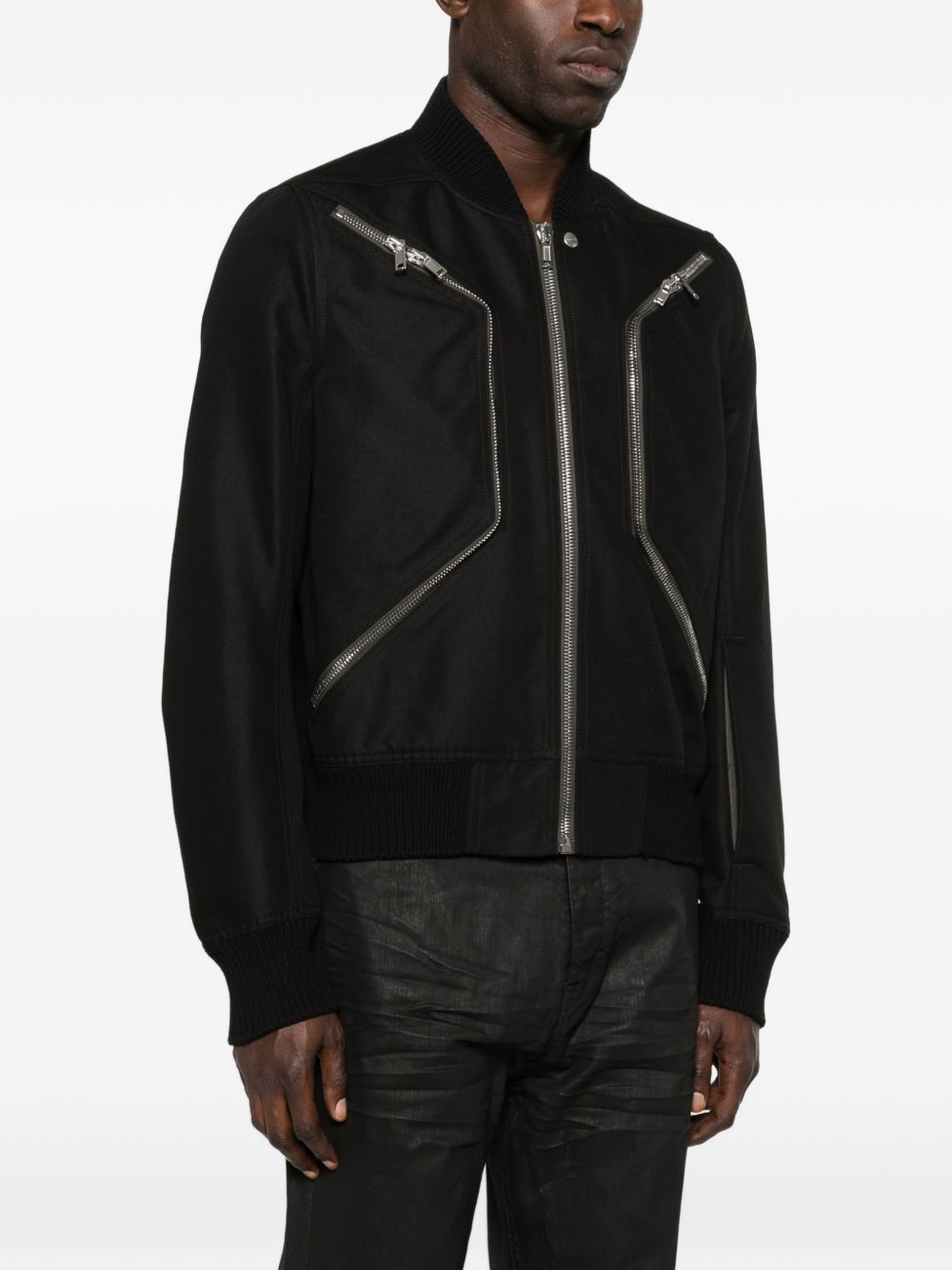 giacca heizer flight uomo nera 