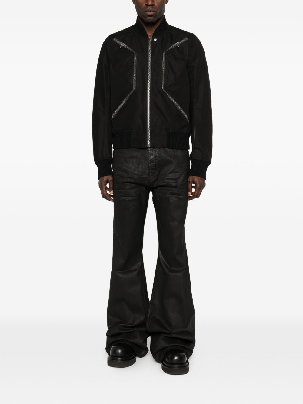 giacca heizer flight uomo nera 