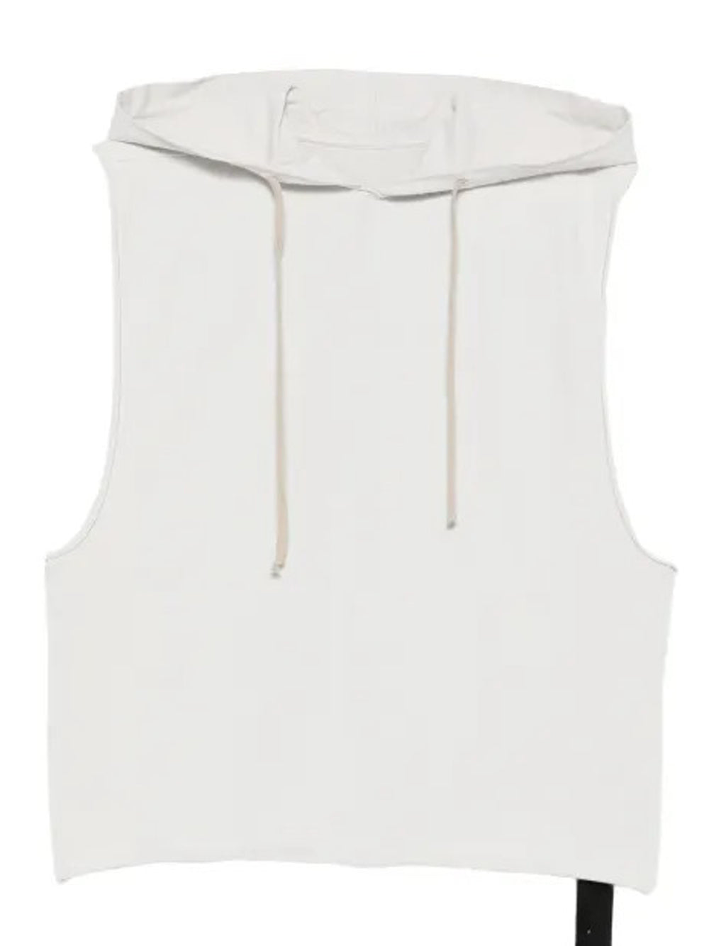canotta hooded tunic uomo bianco latte 