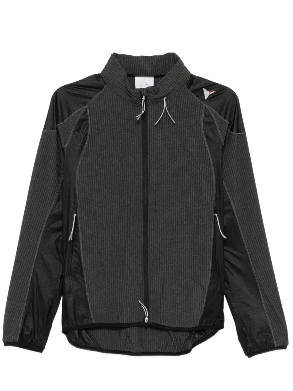 giacca a vento numb pinstriped hood uomo nera 