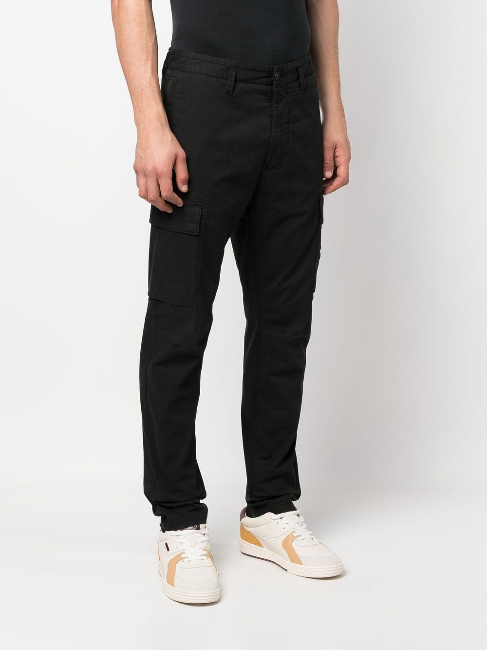 pantaloni 3100031 stretch uomo neri 