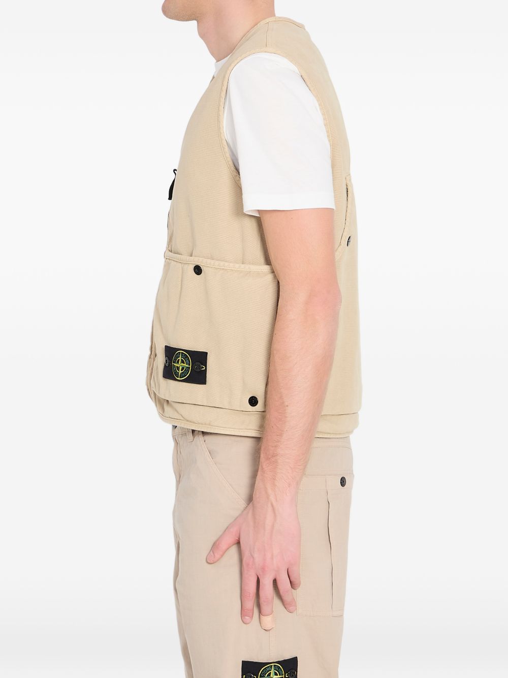 gilet 6100007 uomo beige 