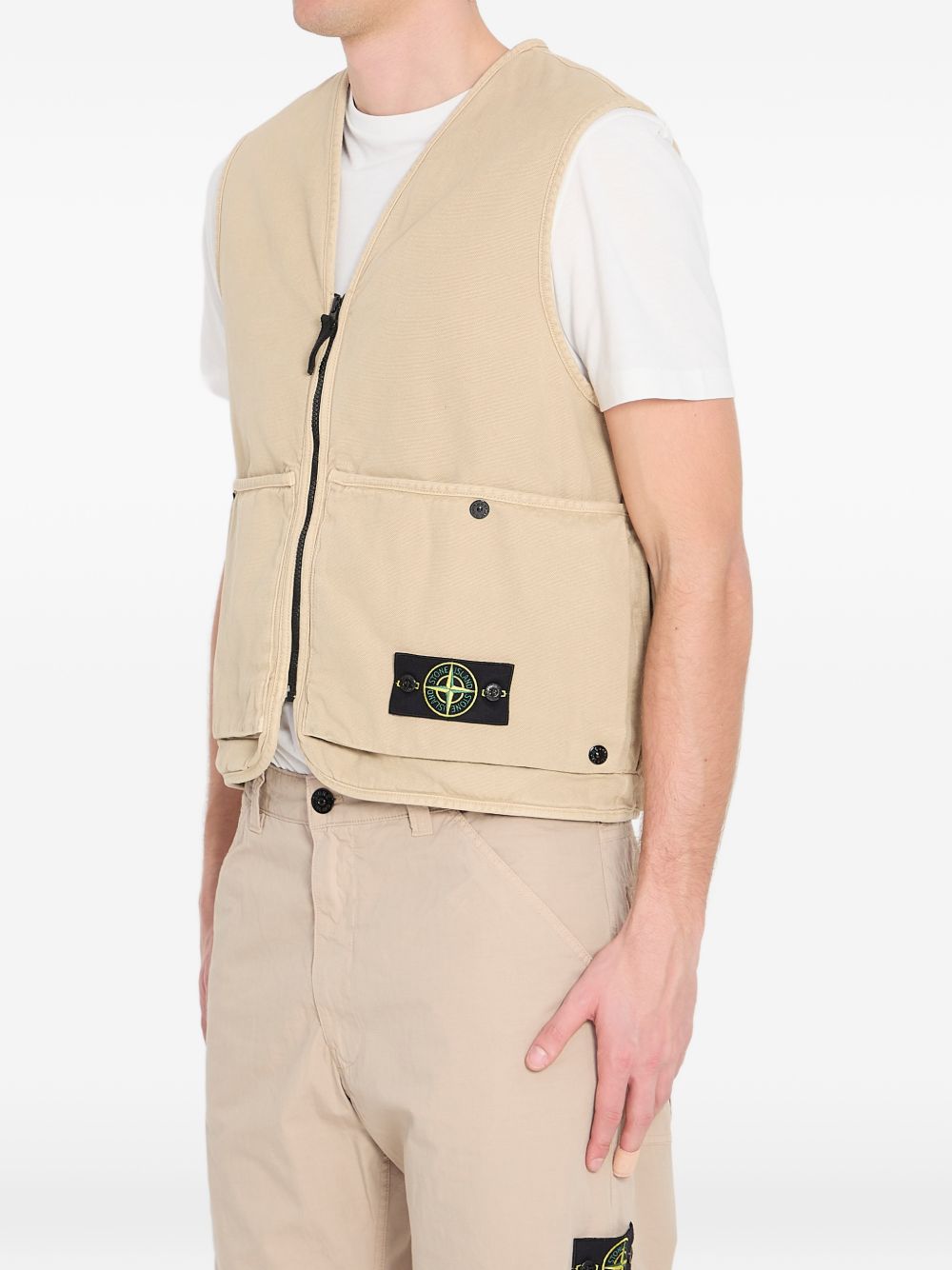 gilet 6100007 uomo beige 