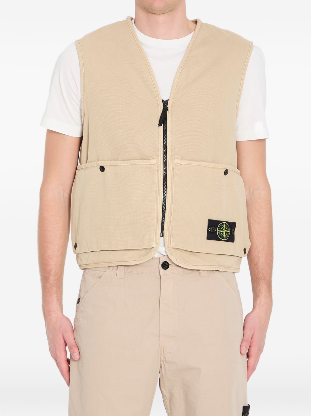 gilet 6100007 uomo beige 