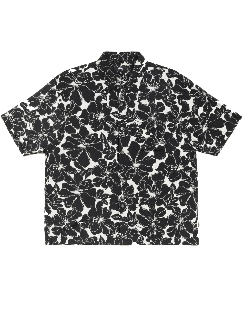 camicia hawaiian unisex nera 