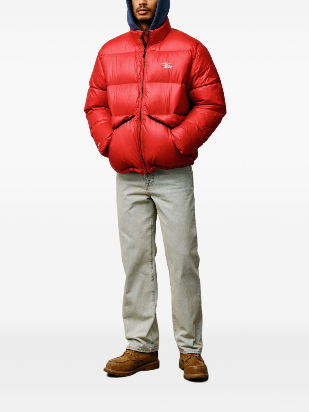 giacca imbottito micro ripstop uomo rosso 