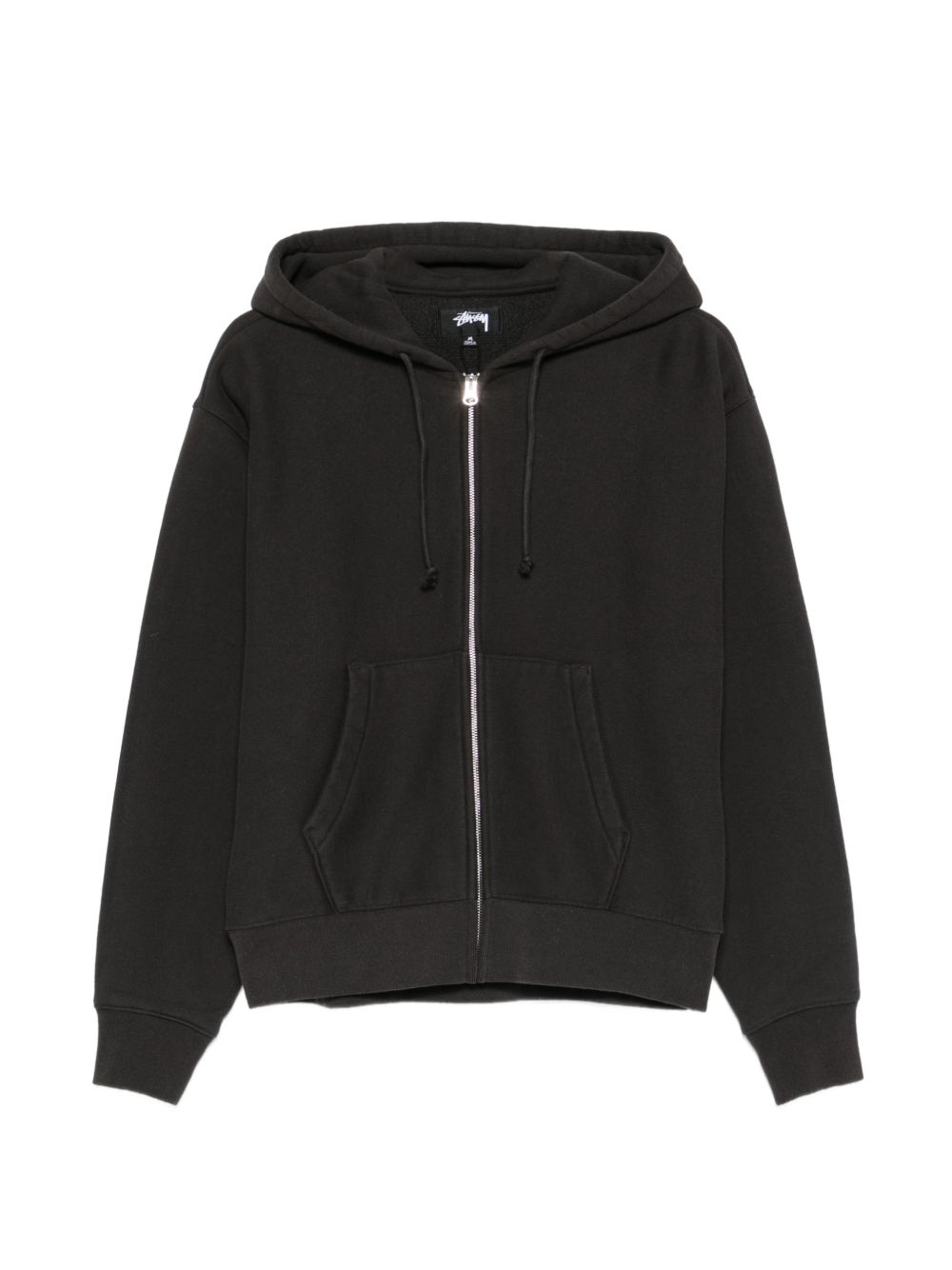 felpa basic diamond zip unisex nera 
