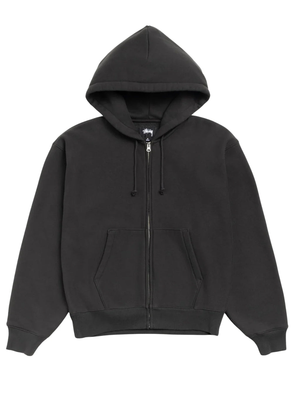 felpa basic diamond zip unisex nera 