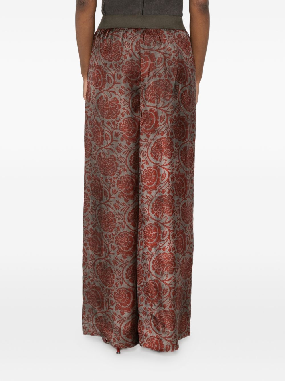 pantaloni pansy donna grigi e rossi 