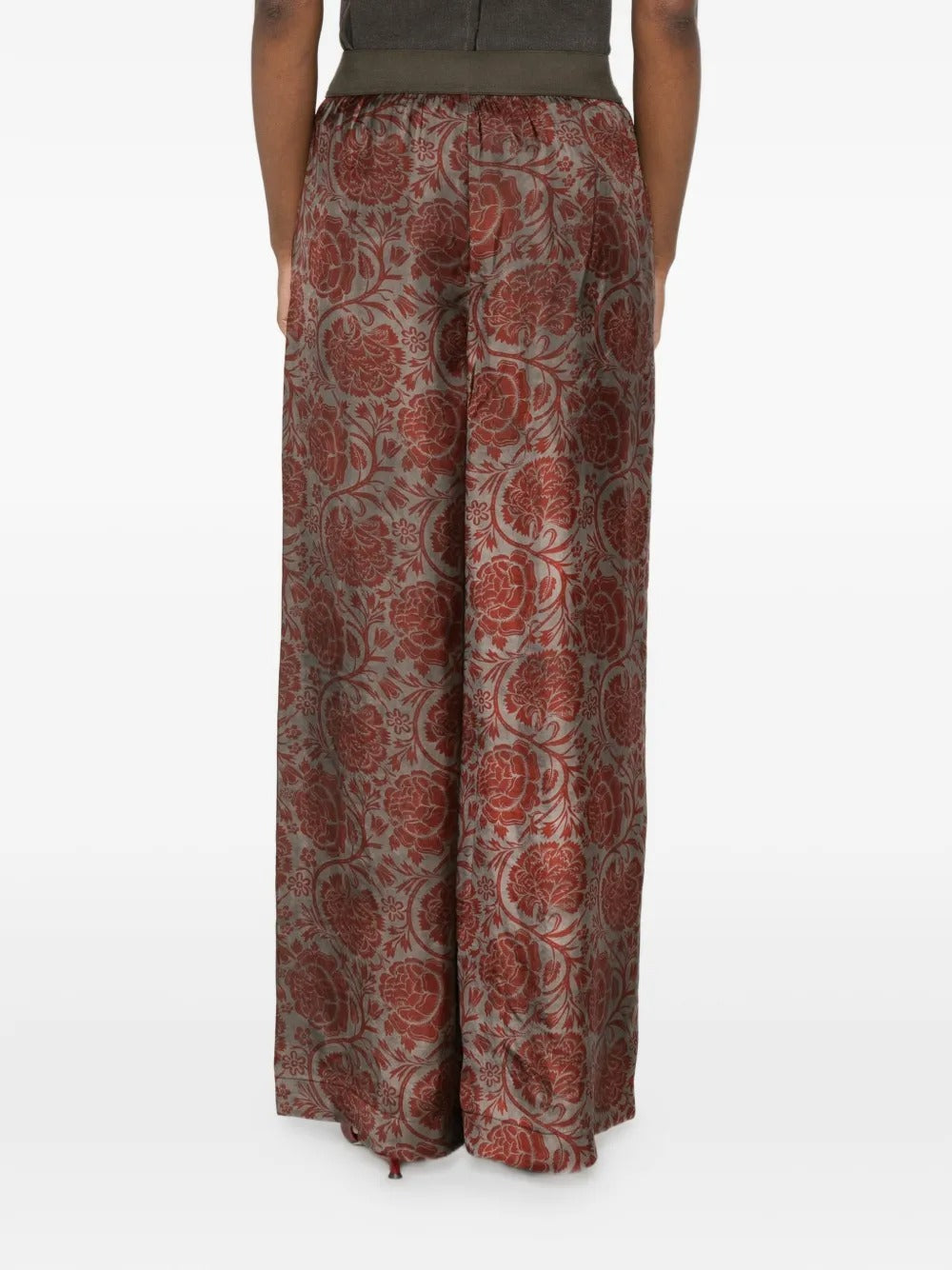 pantaloni pansy donna grigi e rossi 