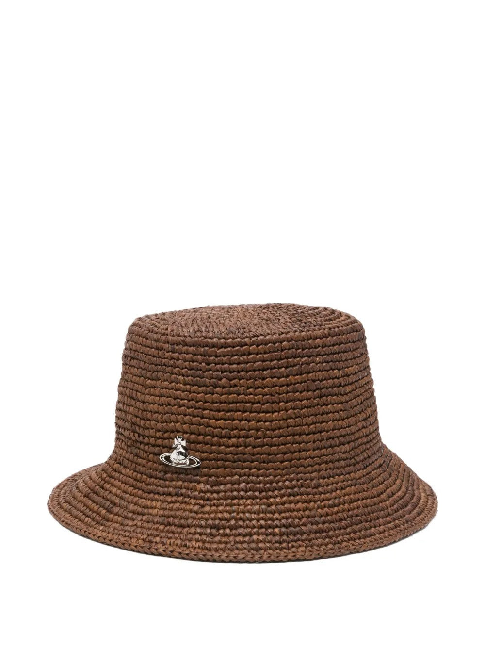 cappello bucket rafia donna caramello 