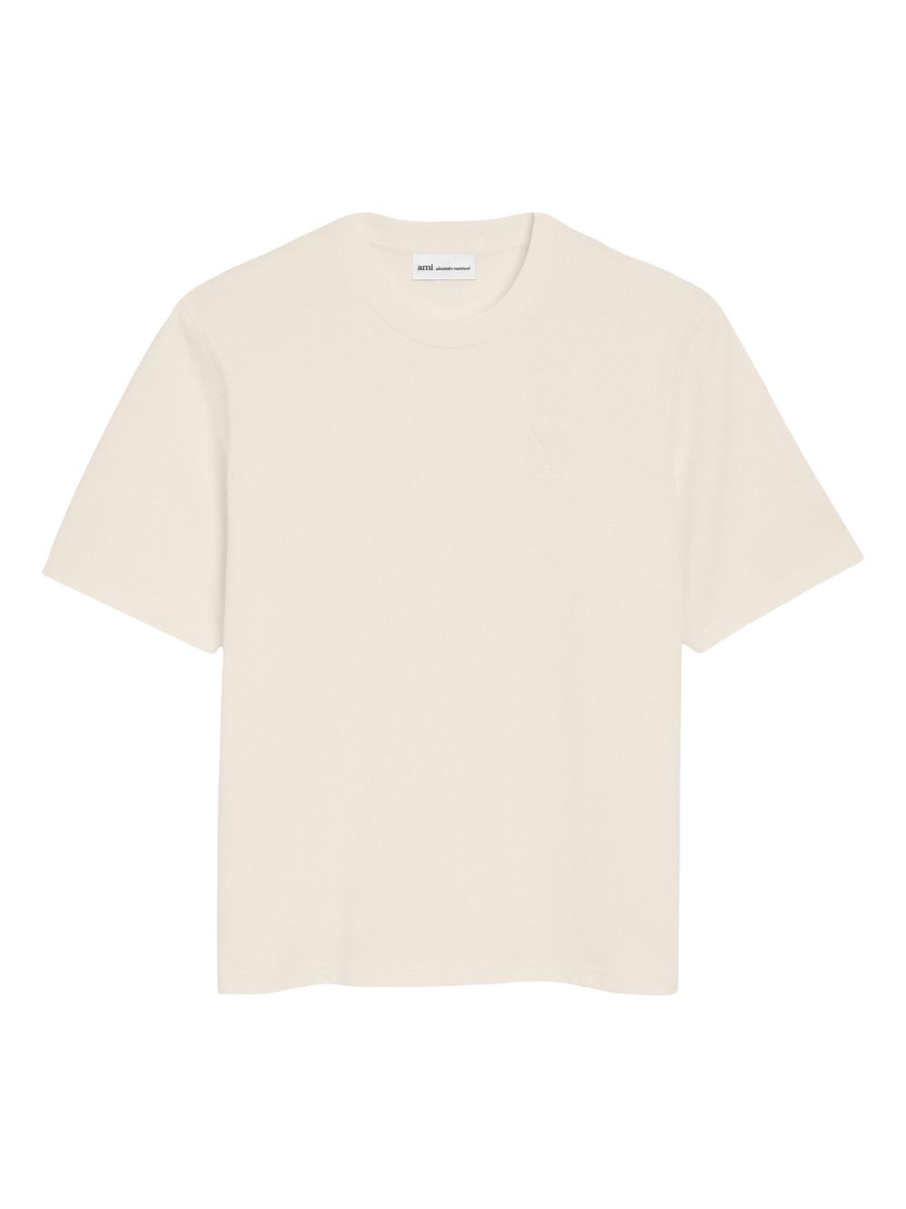 t-shirt adc embrossed uomo bianco crema 