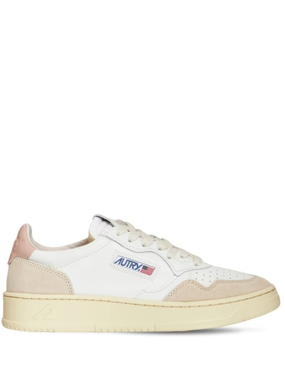 snekaers medalis low aulw LS37 bianche e beige 
