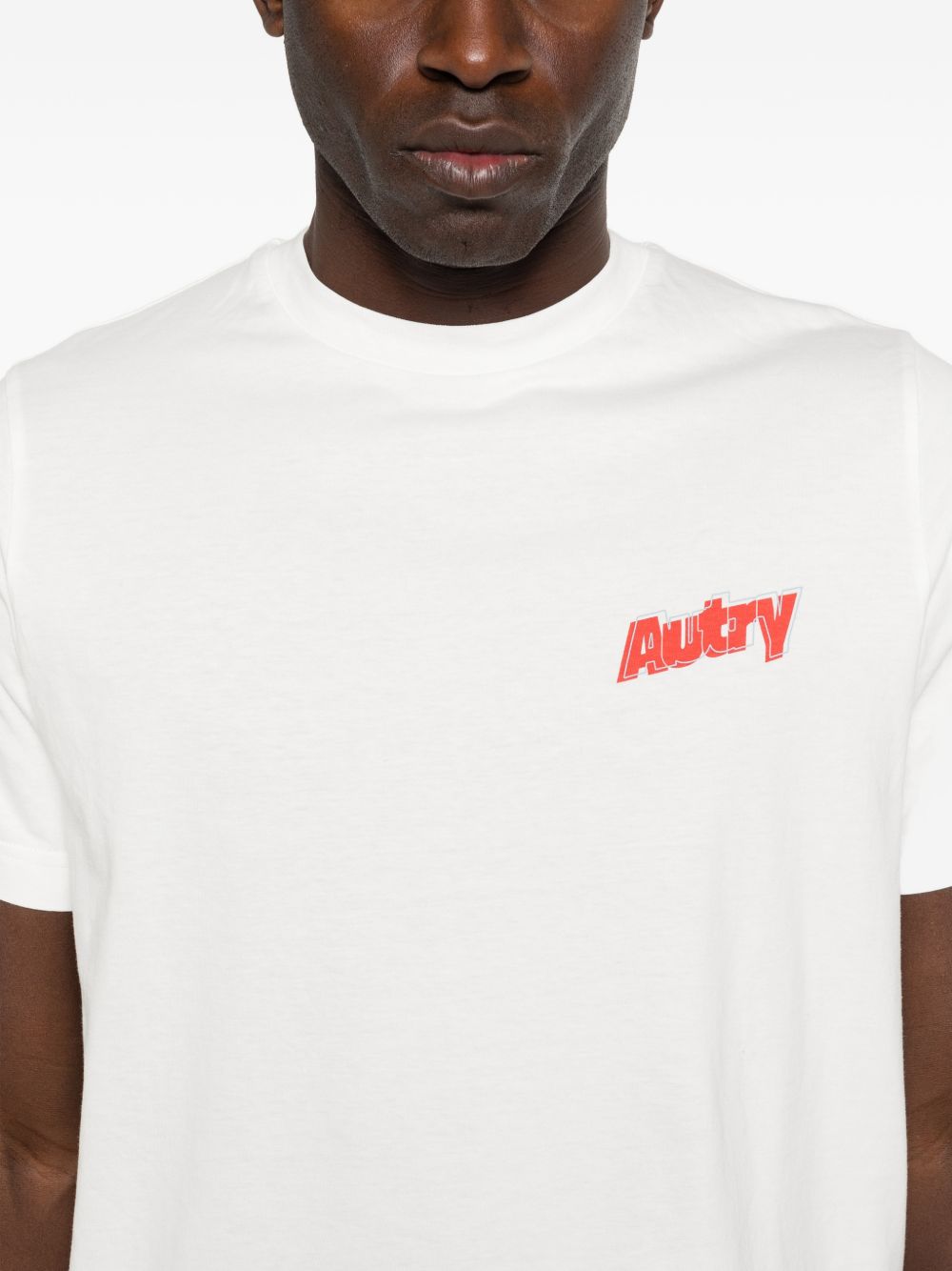 t-shirt logo uomo bianca 