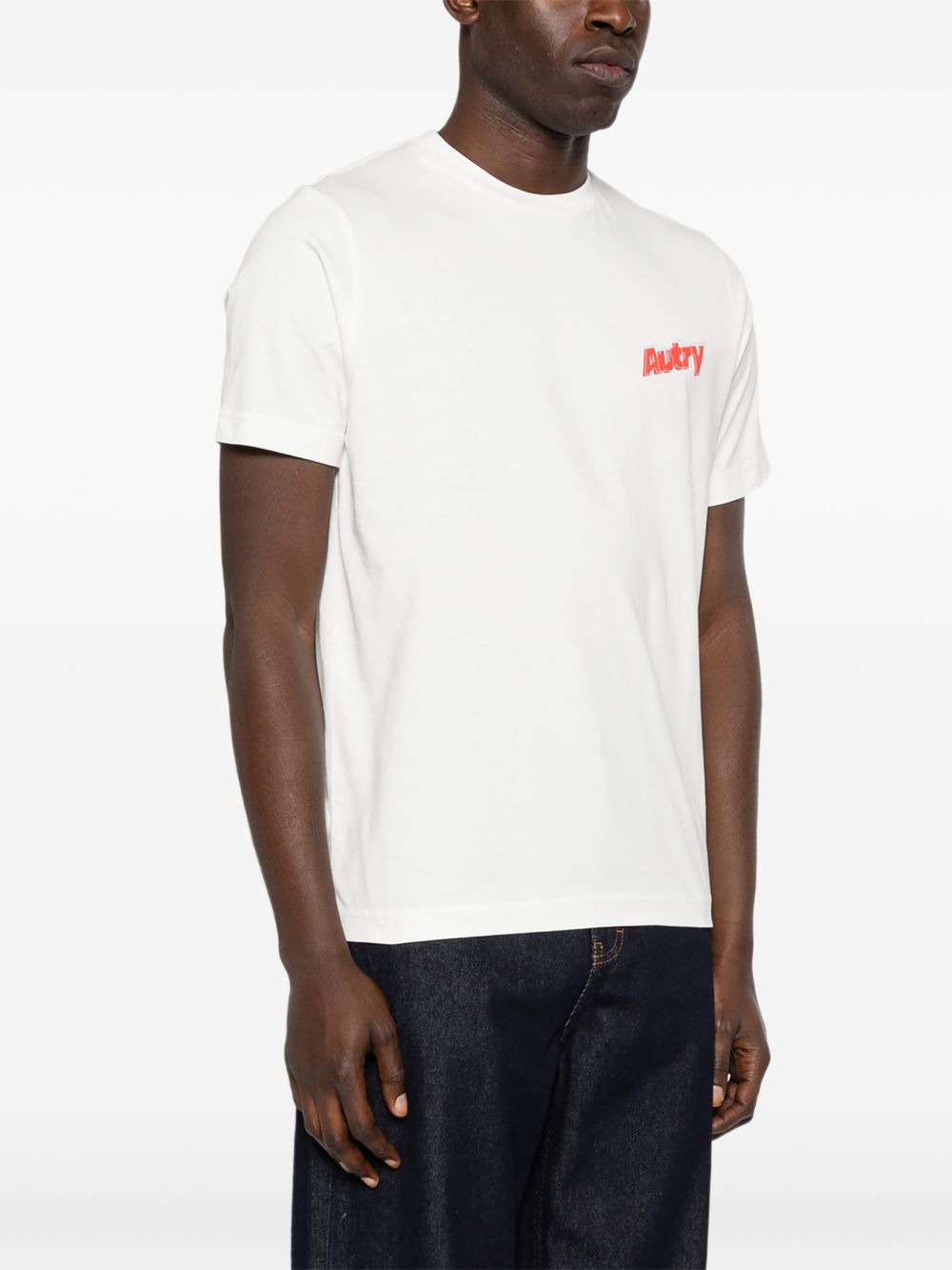 t-shirt logo uomo bianca 
