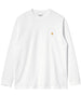 men's ls chase t-shirt white