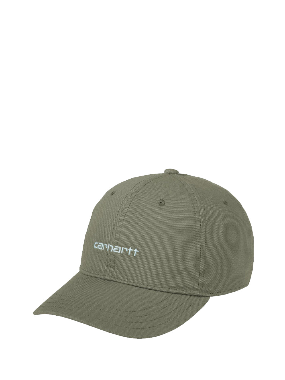 cappello canvas script uomo verde 