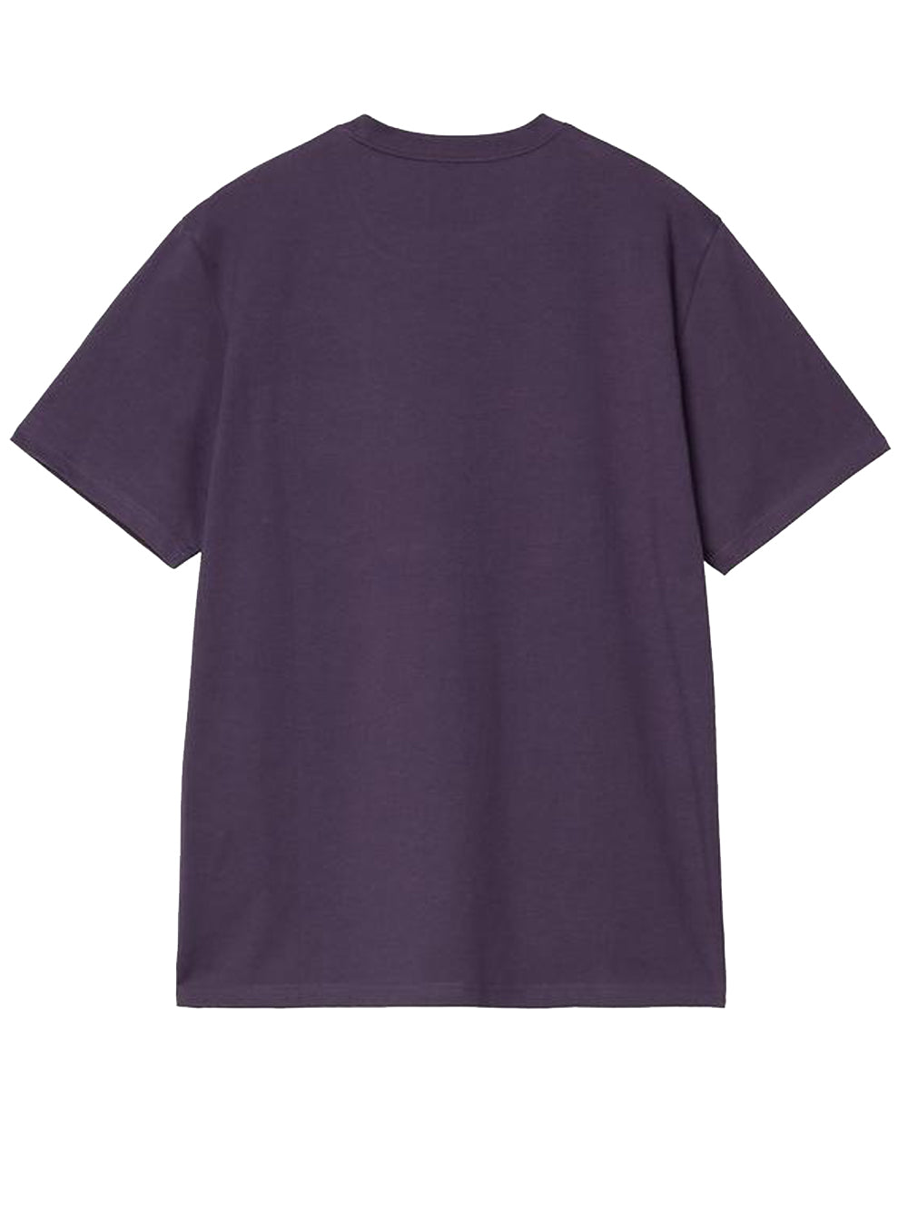 t-shirt ss pocket uomo viola 
