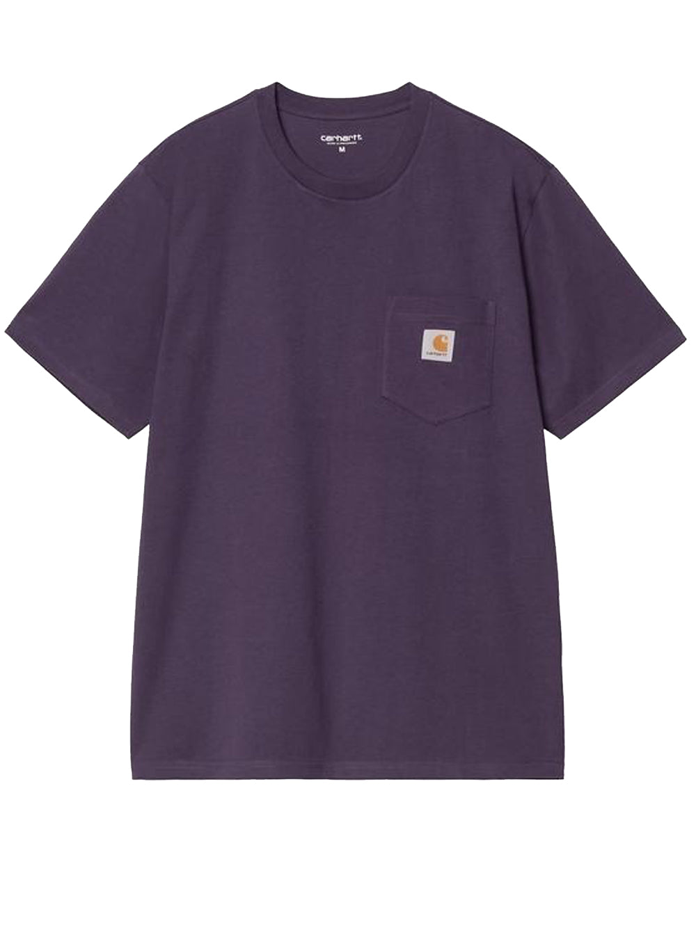 t-shirt ss pocket uomo viola 