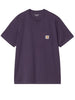 men's purple short-sleeve pocket t-shirt