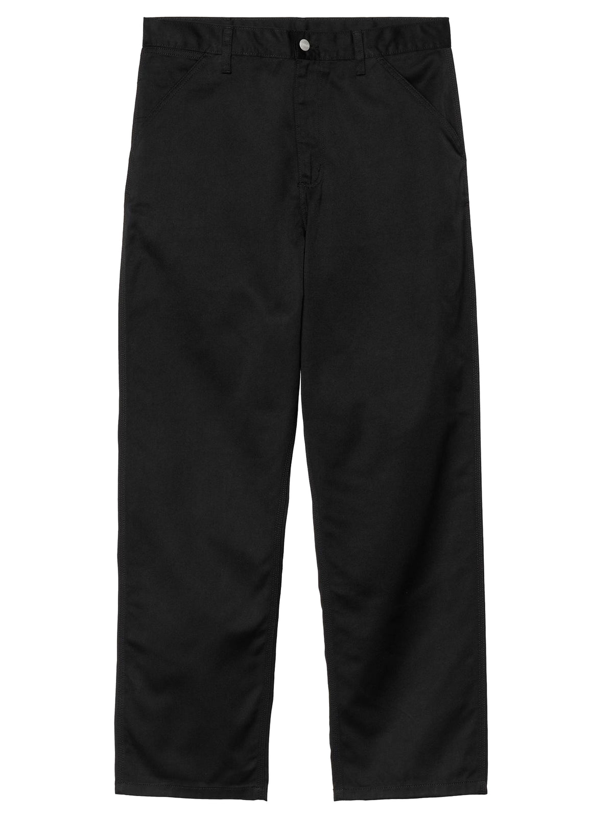 pantalone simple uomo neri 