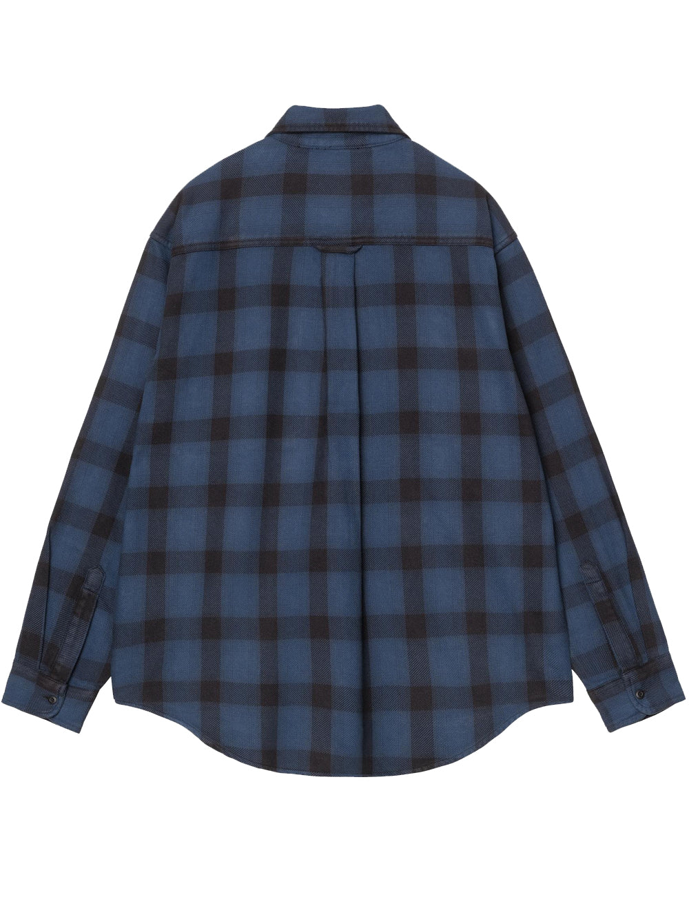 camicia edmands uomo nera e blu 