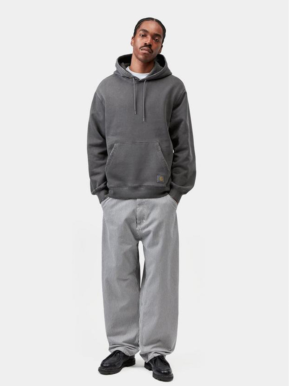 felpa hooded torion uomo nera 