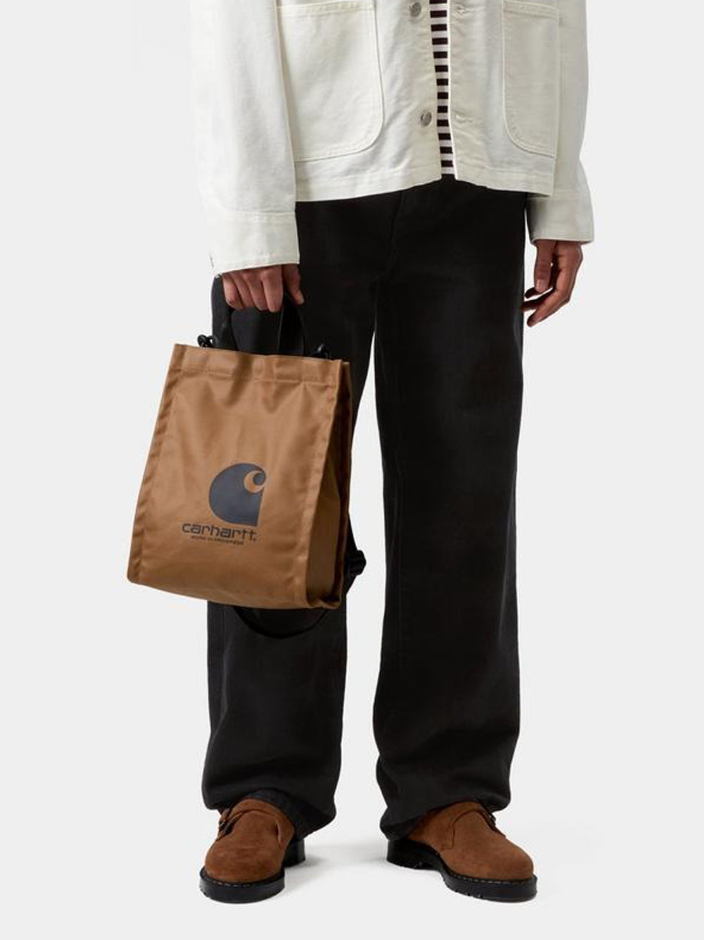 borsa shooping unisex marrone 