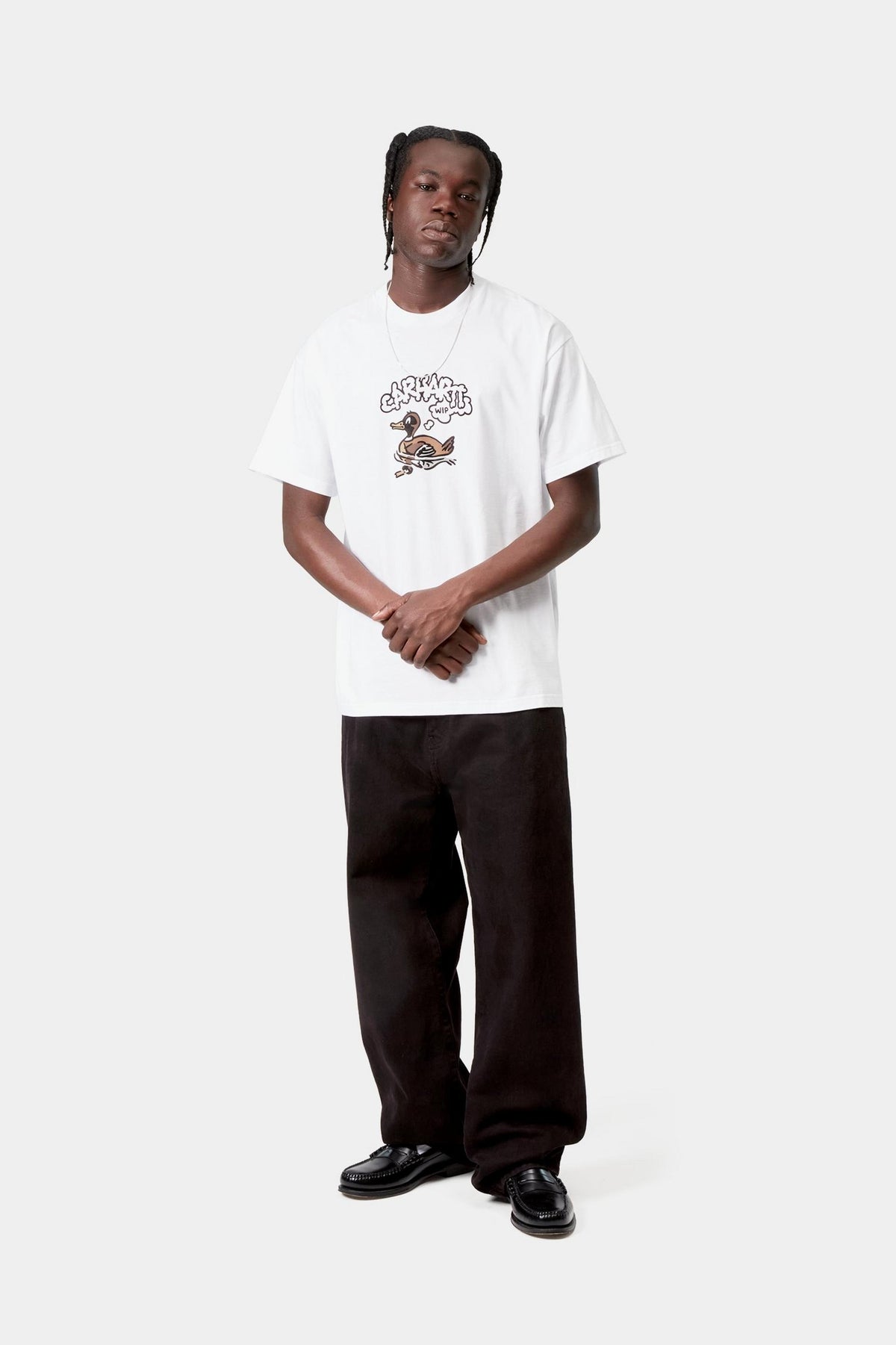 t-shirt ss duck duck uomo bianca 