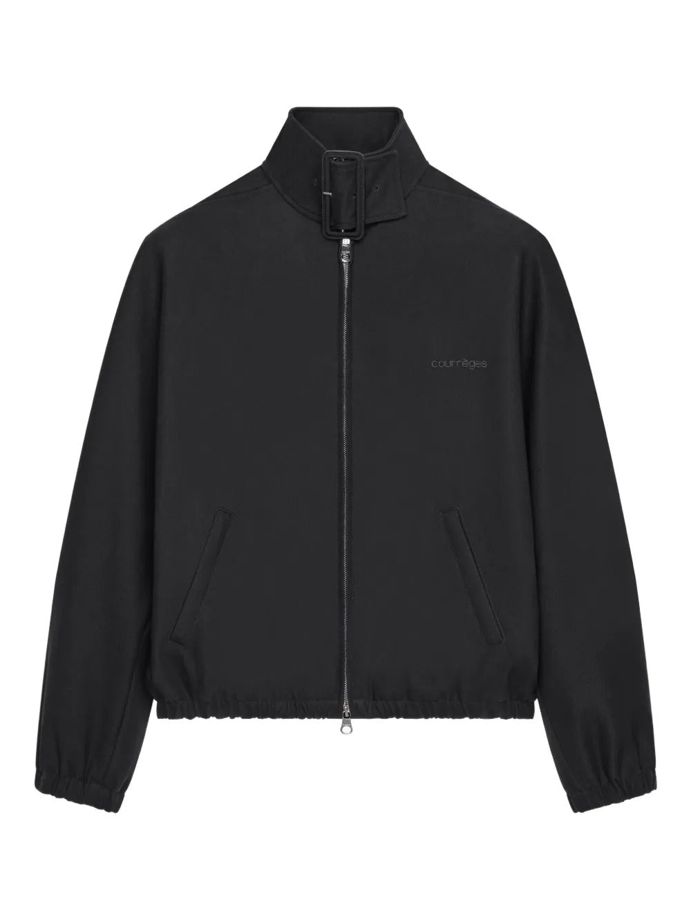 giacca buckle zipped bomber donna nera 