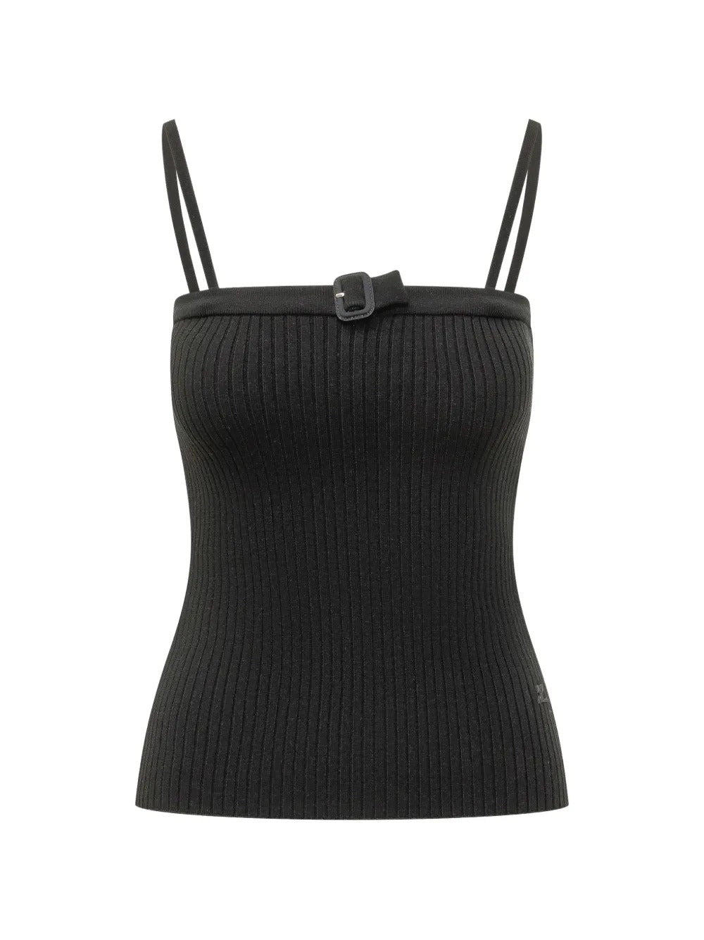 top buckle donna nero 