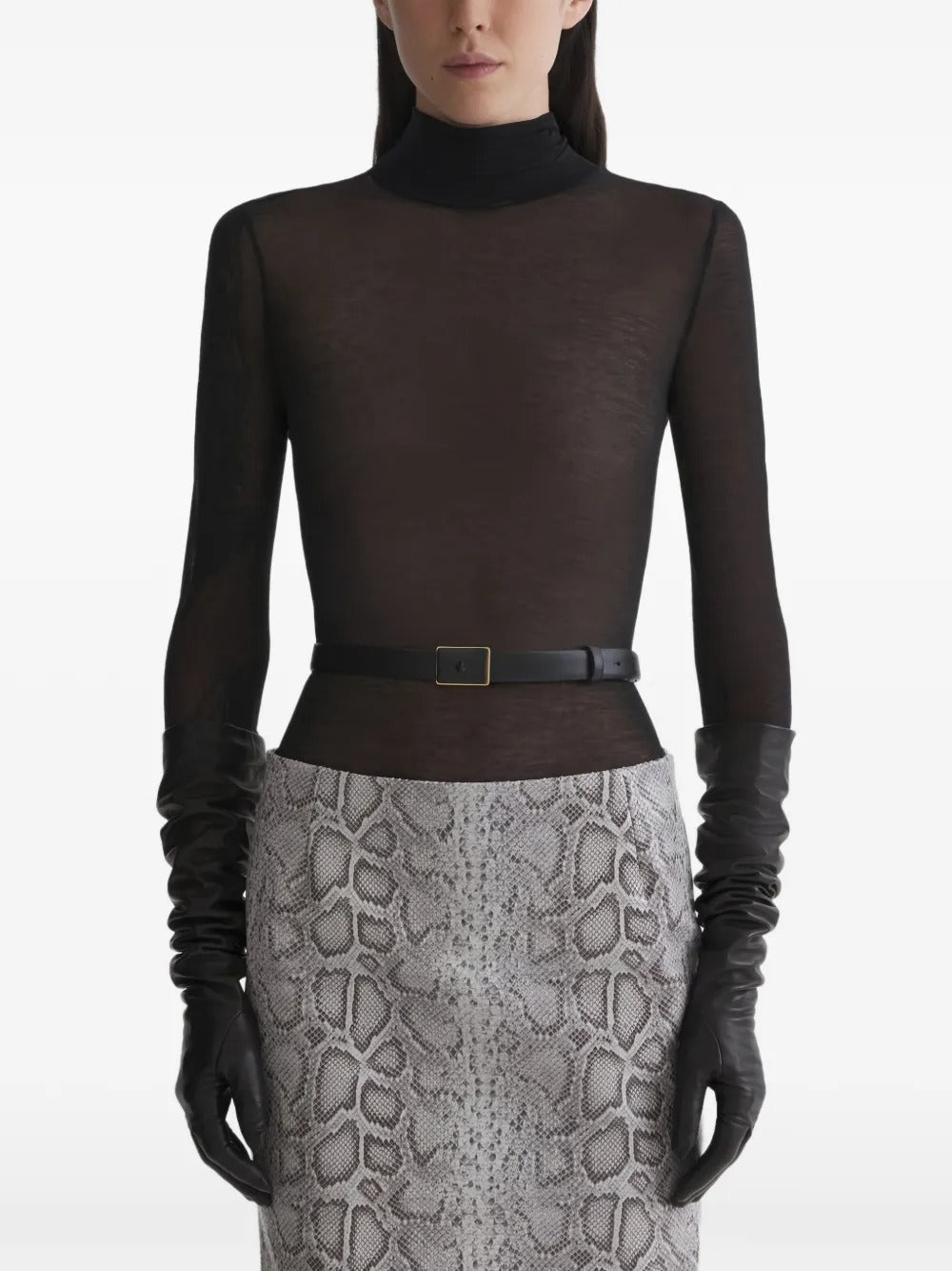 top turtleneck donna nero 