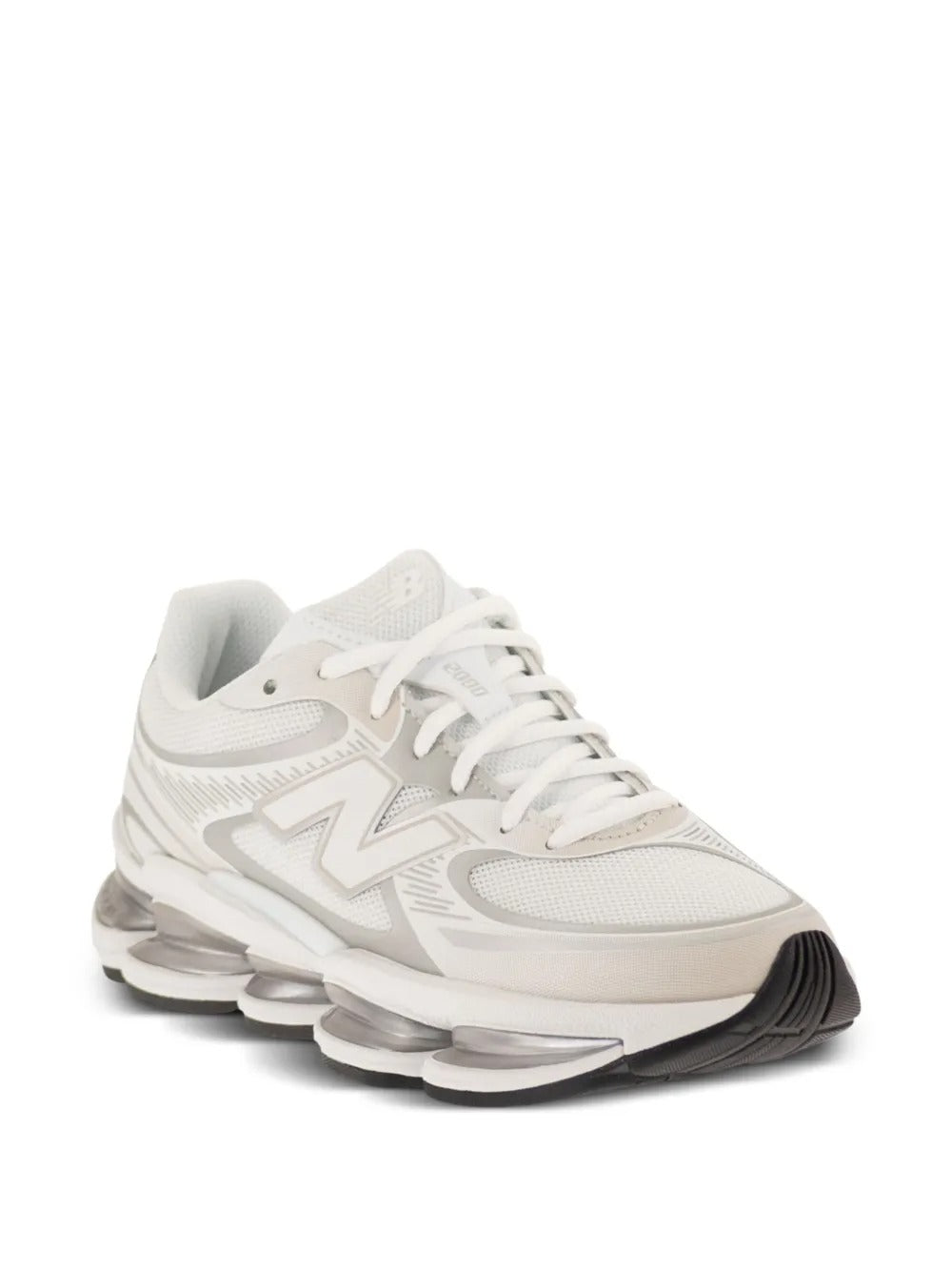 sneakers abzorb 2000 unisex bianche e argento 
