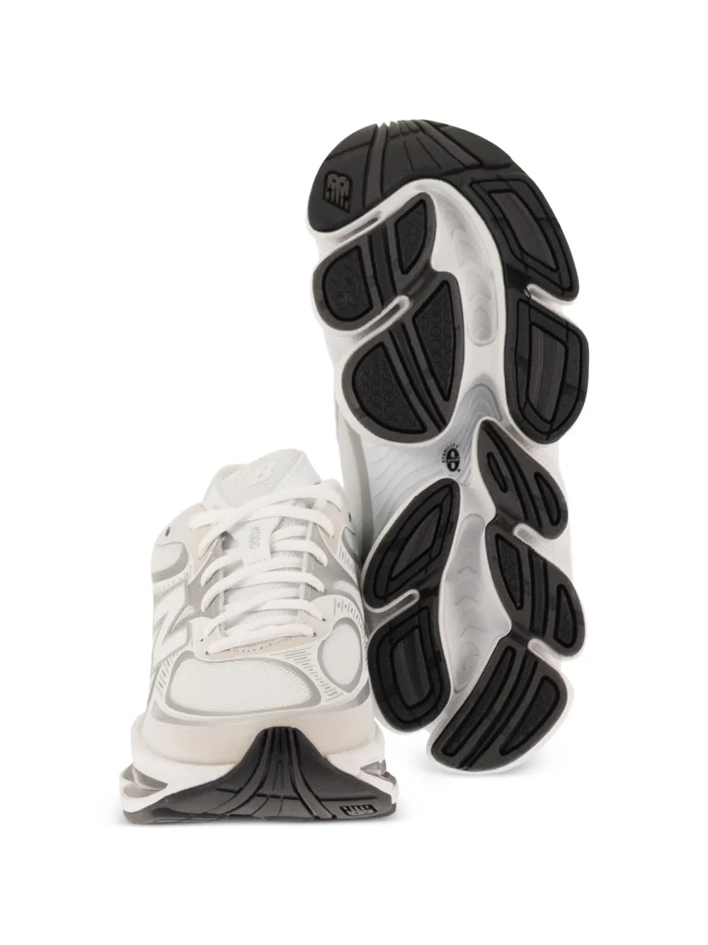 sneakers abzorb 2000 unisex bianche e argento 