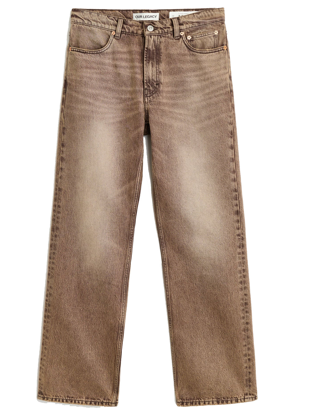 jeans carlson cut uomo marrone 