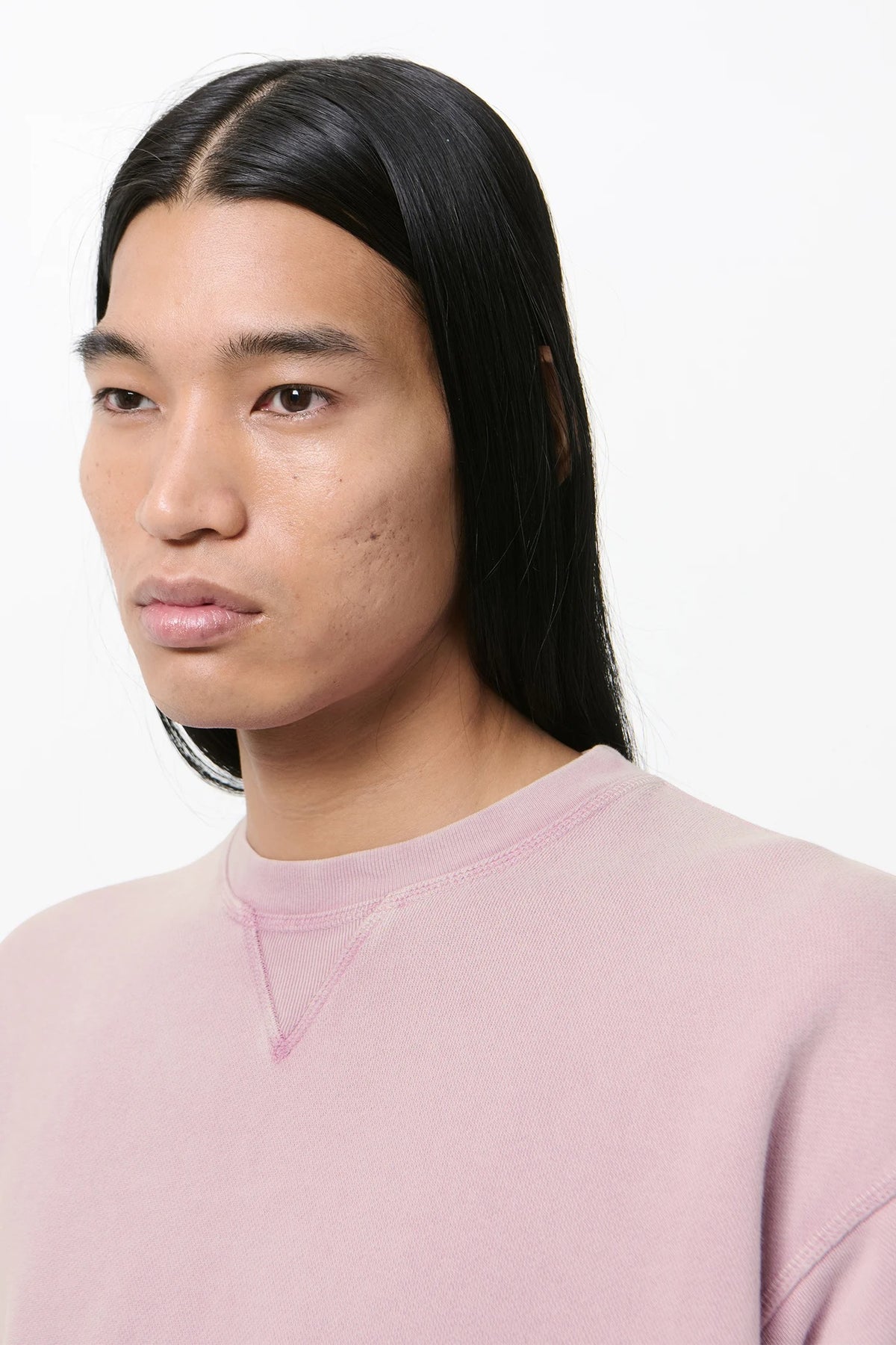 felpa base uomo rosa 