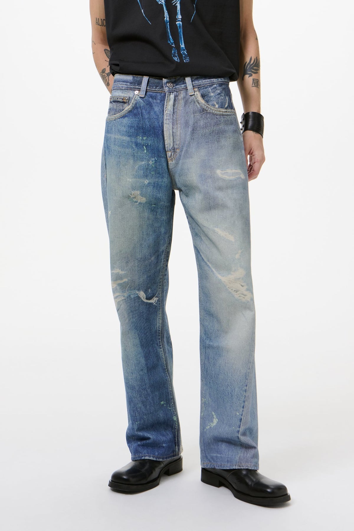 jeans third cut uomo blu 