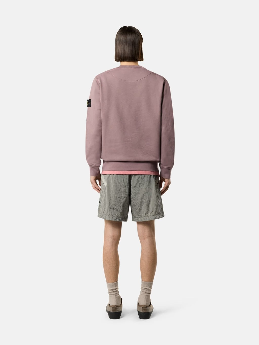 felpa 6100060 uomo grigio viola 