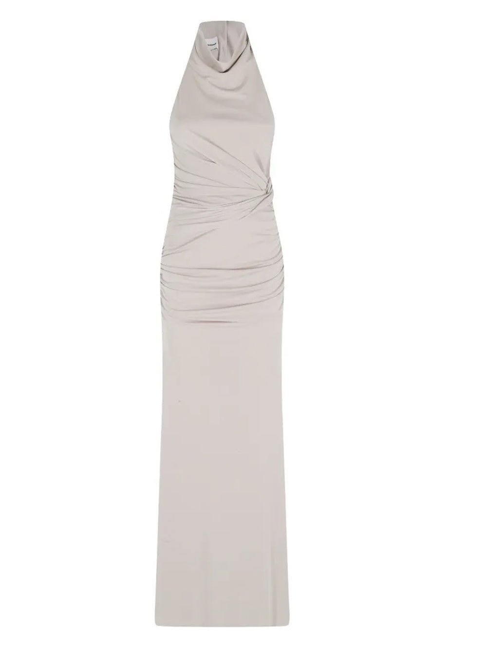 maxi abito stella donna grigio-beige 