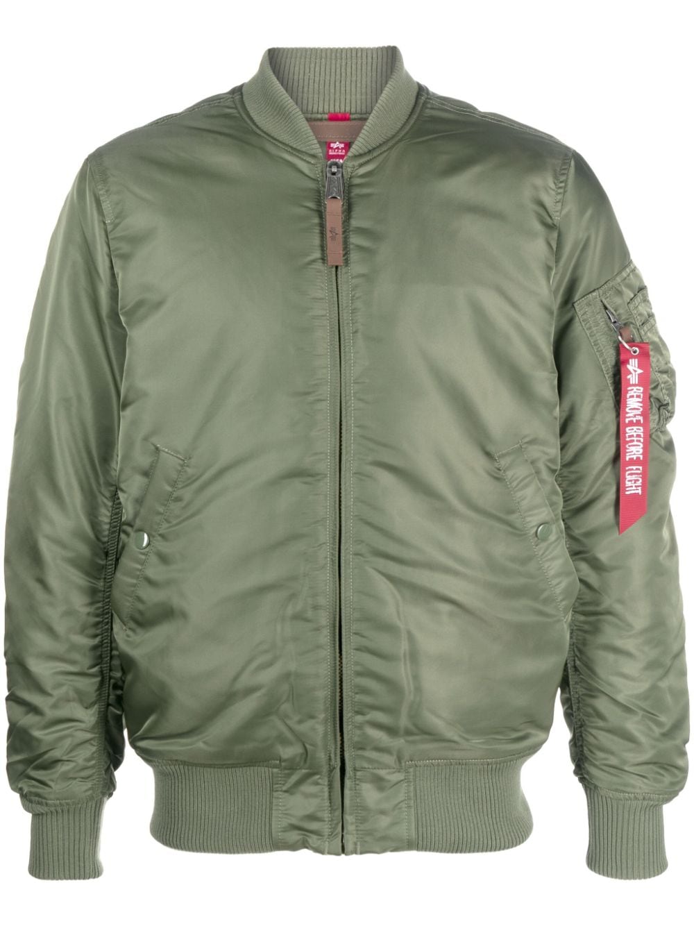 giacca bomber ma-1 vf 59 long uomo verde in nylon ALPHA