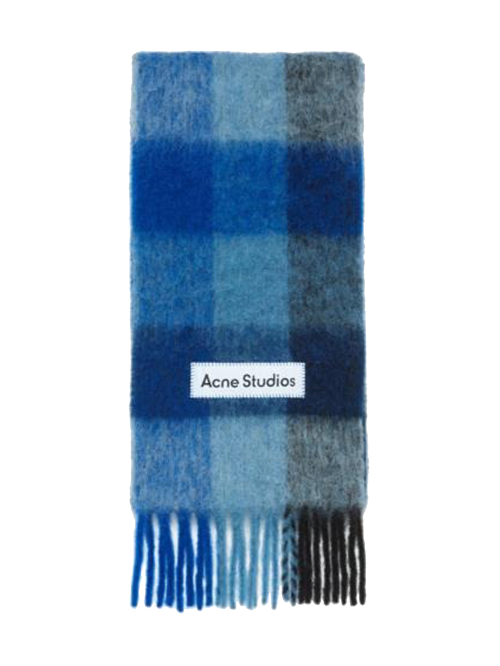 Acne Studios Check Mohair Scarf In Multi