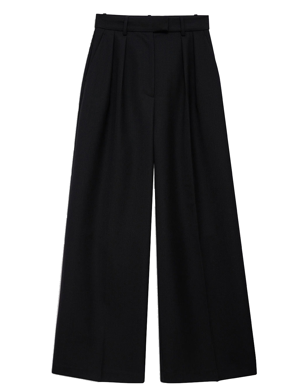 Anine Bing Lou Palazzo Trousers In Black