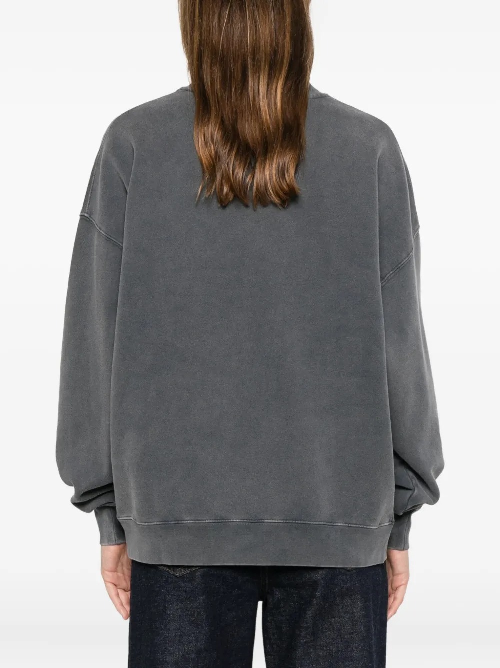 Anine Bing Miles Sweatshirt New York Woman Black In Gold